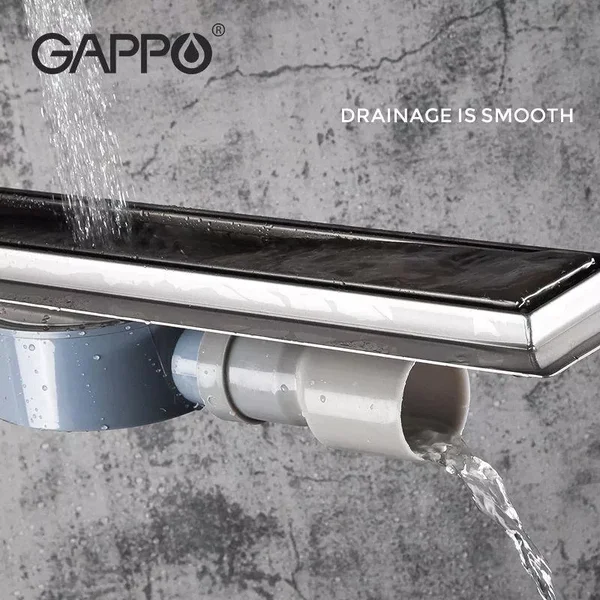 Душевой трап GAPPO G86007-4 из нержавеющей стали с сухим затвором (1037693)