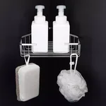 Полиця металева кутова Frap F335, 240х60 мм, хром