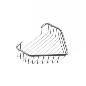Полиця металева кутова Frap F335, 240х60 мм, хром