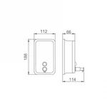 Диспенсер для мила Frap F402, хром, 800 мл