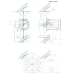 Насос циркуляційний SHIMGE XP40-12F-250, фланець, Qmax 230л/хв, 0,7 кВт