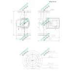 Насос циркуляційний SHIMGE XP40-9F-250, фланець, Qmax 230л/хв, 0,5 кВт