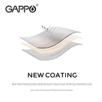 Штора для ванни GAPPO G8653, терілен-поліестер, 18х200 см, червоний
