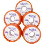 Фум стрічка WEZER PTFE 19x0, 2 мм 20 м, білий