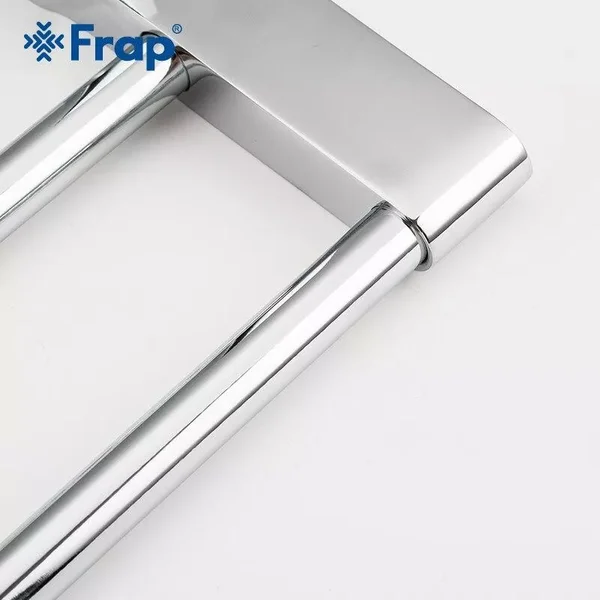 Рушникотримач Frap F1809 з 2-ма накладками, 600 мм, білий/хром