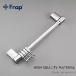 Вішалка Frap F1815-4 на 4 рухомих гачка 284 мм з 2-ма накладками, білий/хром