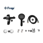 Змішувач для ванни Frap F3249-6, чорний/хром