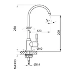 Монокран для фільтра Frap F1052-10, хром