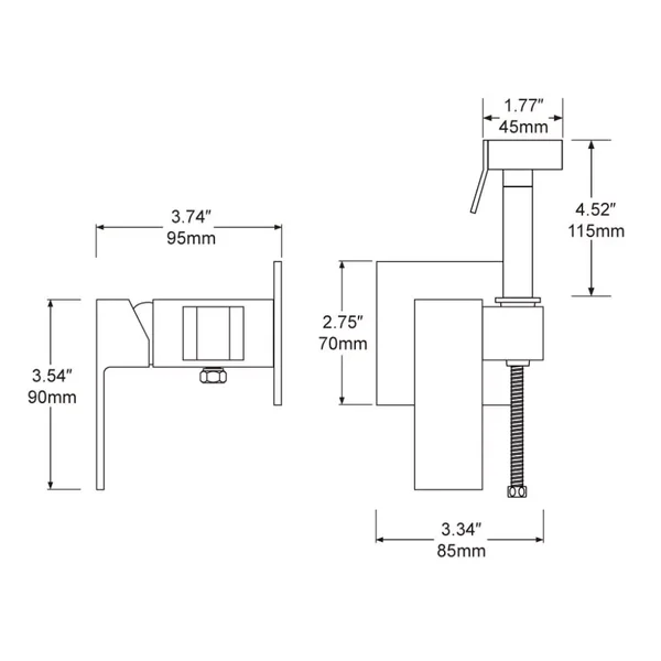 Гігієнічний душ Frap F7506, хром