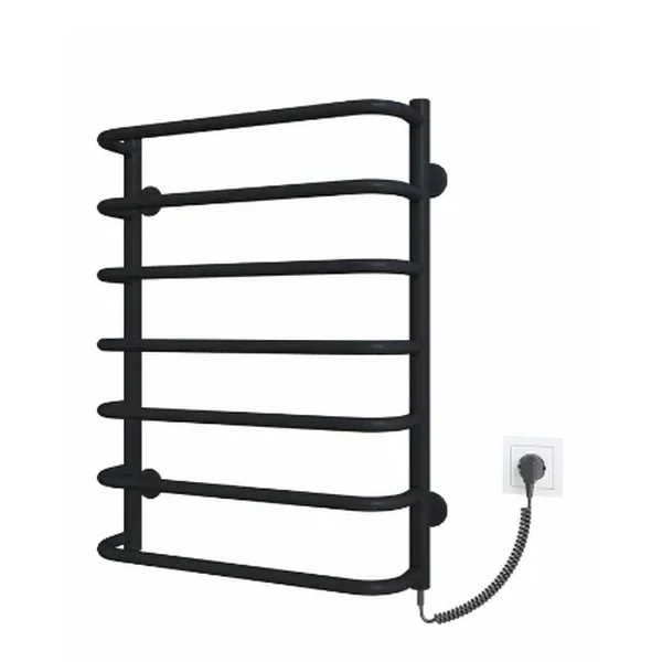 Рушникосушарка електрична Deffi Стандарт 500x700 правий, 100 Вт, чорний
