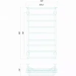 Рушникосушарка водяна Deffi Юність 500х900 мм