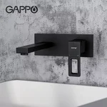 Змішувач для умивальника GAPPO G1017-16, чорний