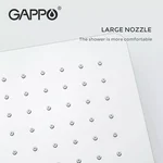 Вбудована душова система GAPPO G7107-40, вилив - перемикач на лійку, 3-функції, хром