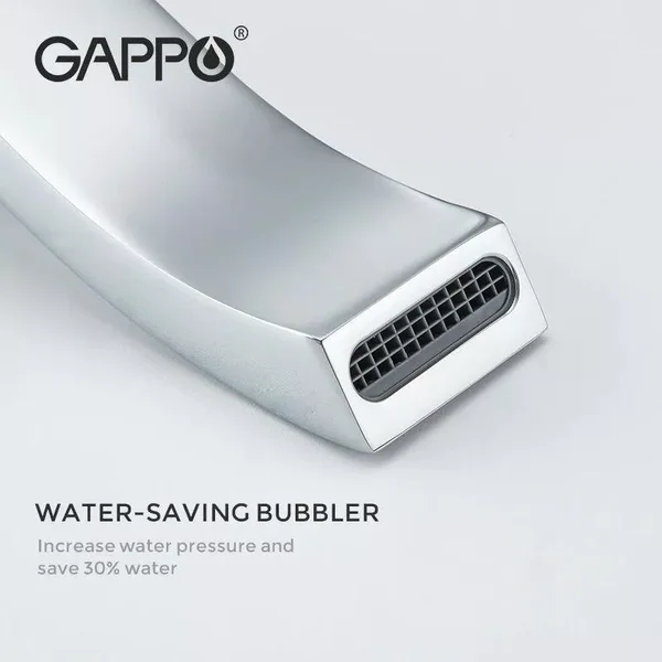 Вбудована душова система GAPPO G7107-40, вилив - перемикач на лійку, 3-функції, хром