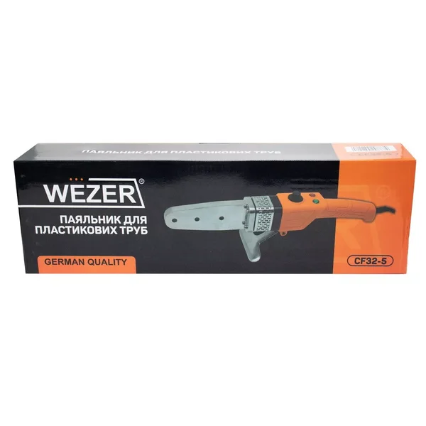 Зварювальний комплект для ППР труб WEZER CF-32-5, 800Вт, насадки Ø20...32