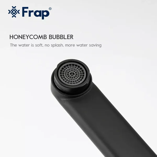 Змішувач для ванни Frap F2262, чорний
