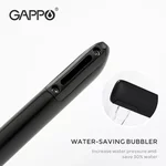 Змішувач для умивальника GAPPO G1052-86, чорний