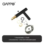 Змішувач для умивальника GAPPO G1052-86, чорний