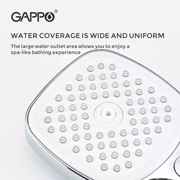 Ручний душ GAPPO G003, 3-режим, чорний