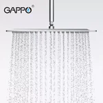 Тропічний душ GAPPO G28, 200x200 мм, нержавіюча сталь, хром