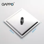 Тропічний душ GAPPO G28, 200x200 мм, нержавіюча сталь, хром