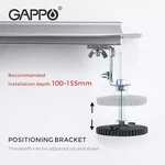 Душовий канал під плитку GAPPO G84007-4, 70х400 мм, нержавіюча сталь