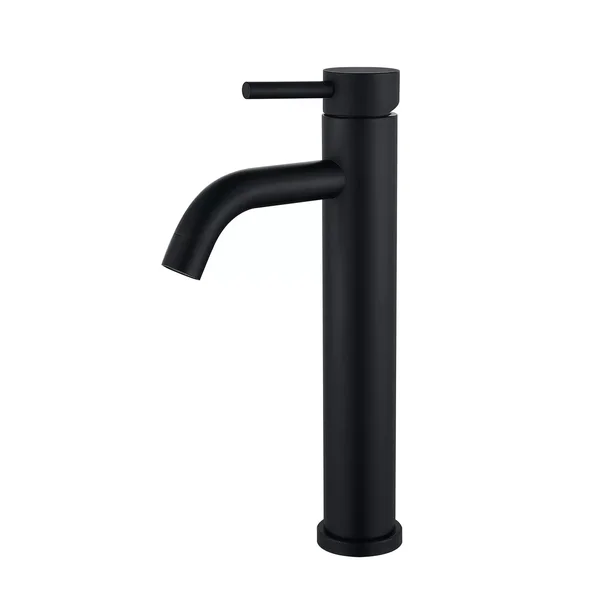 Змішувач для умивальника WEZER EKO11C-01-BLACK високий