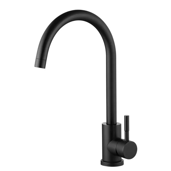 Змішувач для кухні WEZER EKO4A-01-BLACK чорного кольору