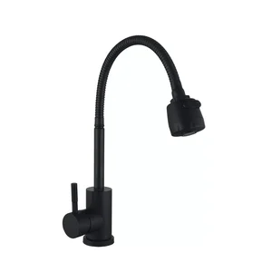 Змішувач для кухні з рефлекторним виливом WEZER EKO4D-01-BLACK