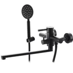 Змішувач для ванни WEZER EKO7A-01-BLACK, нержавіюча сталь, чорний