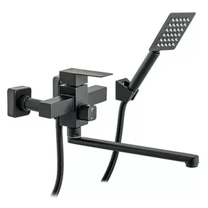 Змішувач для ванни WEZER PRO7-02-BLACK поворотний