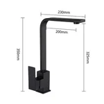 Змішувач для кухні WEZER PRO4A-02-BLACK
