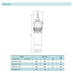 Занурювальний насос SHIMGE QDY6-32/3-1.1K2, Нмах 50м, Qмах167 л/хв, Ø185мм DN50