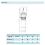 Занурювальний насос SHIMGE QDY3-55/4-1.5K2 Нмах 67м, Qмах 95л/хв, Ø185мм DN2