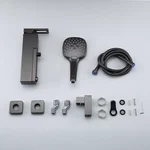 Змішувач для ванни GAPPO G3217-9, збройова сталь