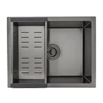 Кухонна мийка GAPPO GS5040-6 інтегрована 500x400 мм, нержавіюча сталь, поверхня PVD