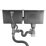 Кухонна мийка GAPPO GS8350-6 накладна 830x500 мм, нержавіюча сталь, поверхня PVD