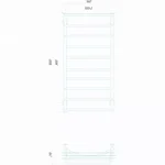 Рушникосушарка електрична Deffi Юність 500x1000 правий, 130 Вт, хром