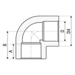 Кутник 90° PP-r ITAL 20 мм