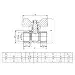 Кран кульовий ITAL PN40 1
