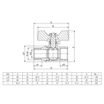 Кран кульовий ITAL PN40 1
