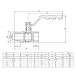 Кран кульовий ITAL PN25 1 1/2