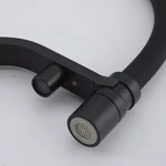 G4395-66 кухня під осмос одноваж. вис. силікон. вилив лат. шпилька карт. 90°  Ø35 (чорний) {8/1}
