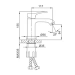 Змішувач для умивальника Frap F1075