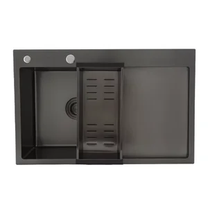 Кухонна мийка GAPPO GS7850-6L накладна 780x500 мм, поверхня PVD, чаша лівая Кухонна мийка GAPPO GS7850-6L накладна 780x500 мм, поверхня PVD, чаша лівая
