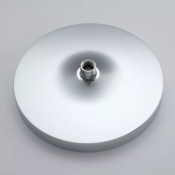 F015-25 лійка стельова кругла 250mm хром-білий (коробка) {20/1}