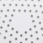 F015-25 лійка стельова кругла 250mm хром-білий (коробка) {20/1}