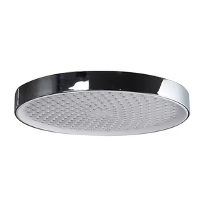 F015-25 лійка стельова кругла 250mm хром-білий (коробка) {20/1}