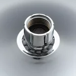 F015-25 лійка стельова кругла 250mm хром-білий (коробка) {20/1}
