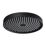 F016-25 лійка стельова кругла 250mm ABS пластик чорна (коробка) {20/1}